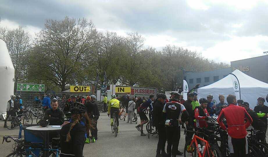 The finish area in Liege